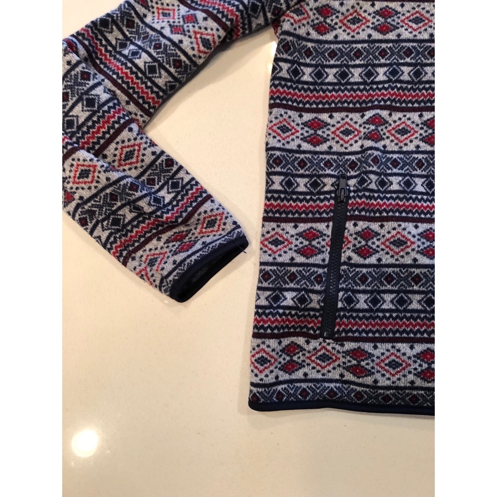 Patterned fleece sweatshirt - Picture 5 of 6